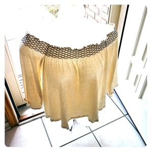 Jessica Simpson off the shoulder blouse.